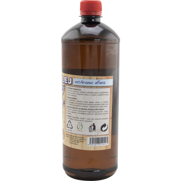 HB-Lak lněný olej, rafinovaný, 1 l