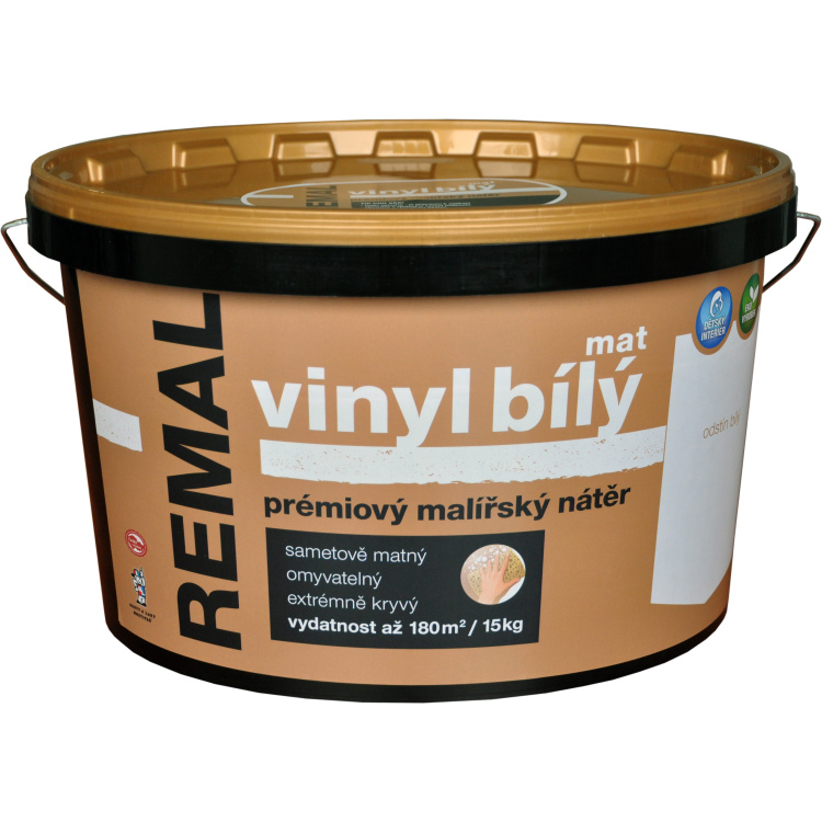 REMAL Vinyl bílý mat omyvatelná barva na zeď